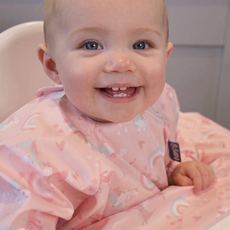 Over The Rainbow - Wodoodporny Śliniak z długim rękawem BLW - BIBaDO