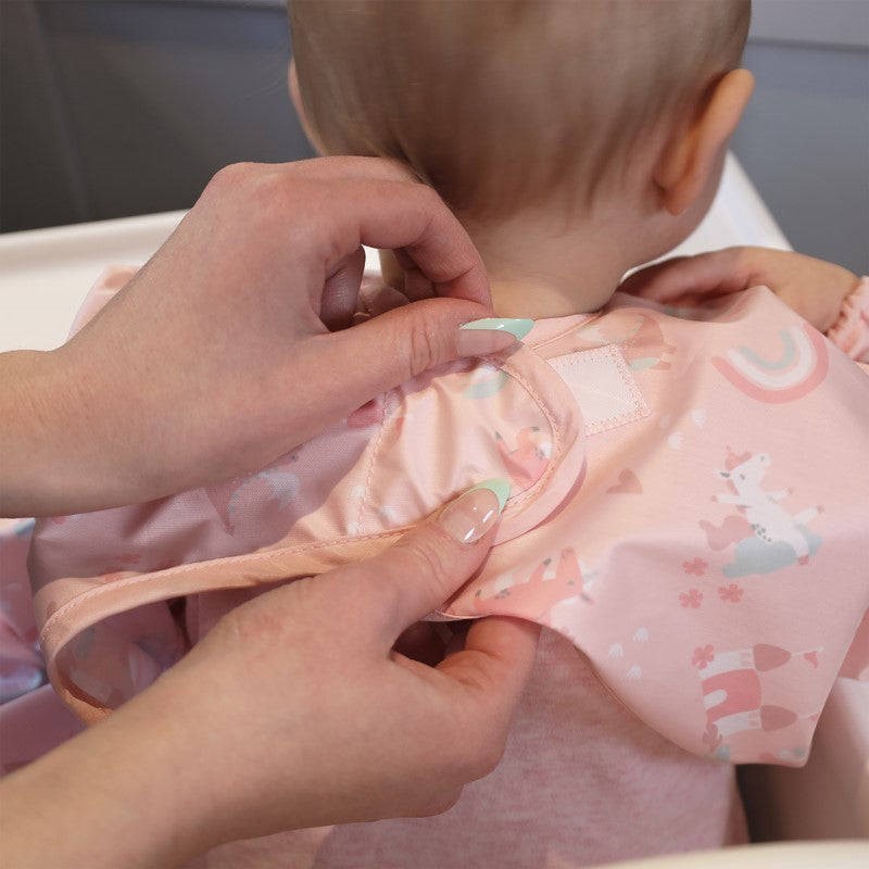 Over The Rainbow - Wodoodporny Śliniak z długim rękawem BLW - BIBaDO