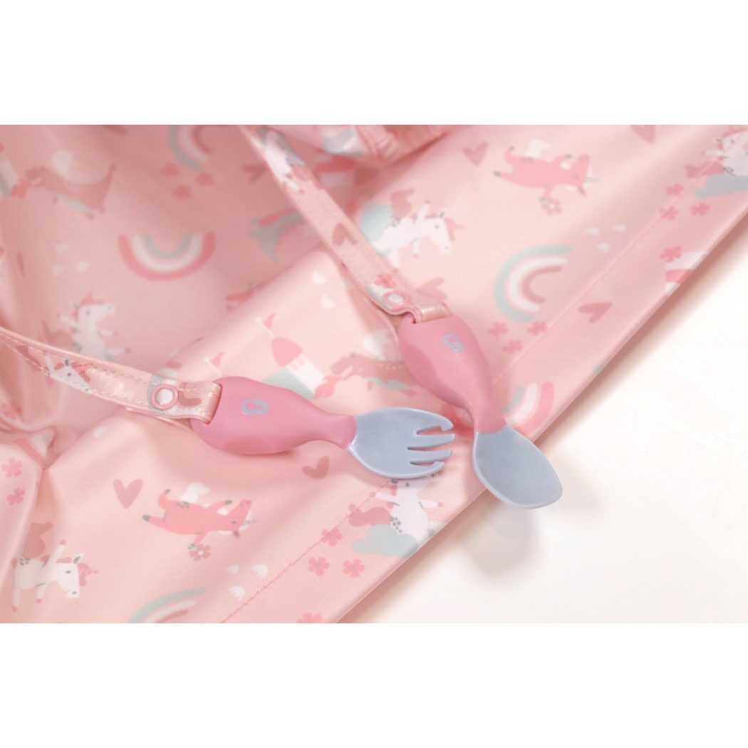 Over The Rainbow - Zestaw Śliniak BLW i Sztućce -  BIBaDO