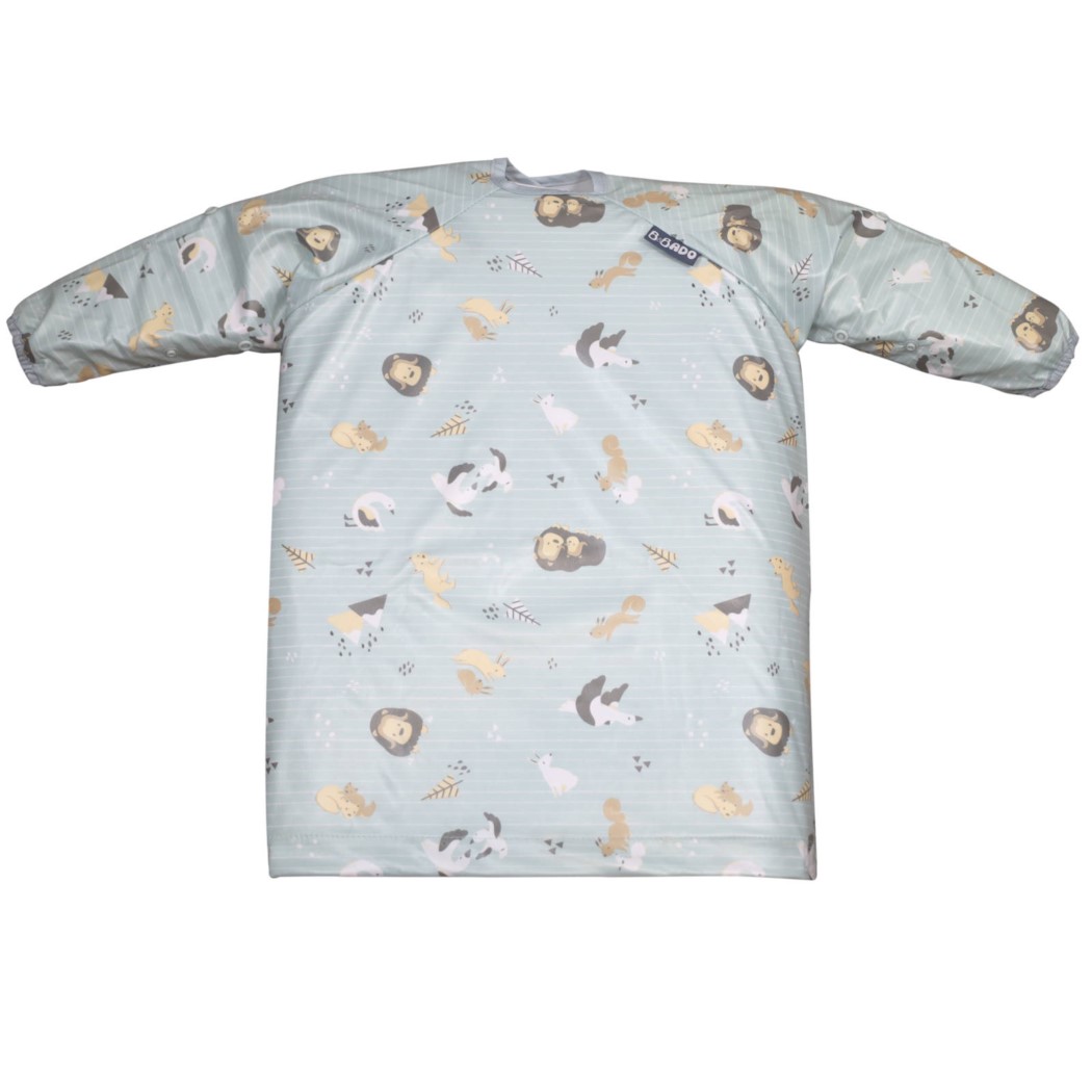 WYPRZEDAŻ Arctic Adventures - Zestaw Śliniak BLW i Sztućce -  BIBaDO