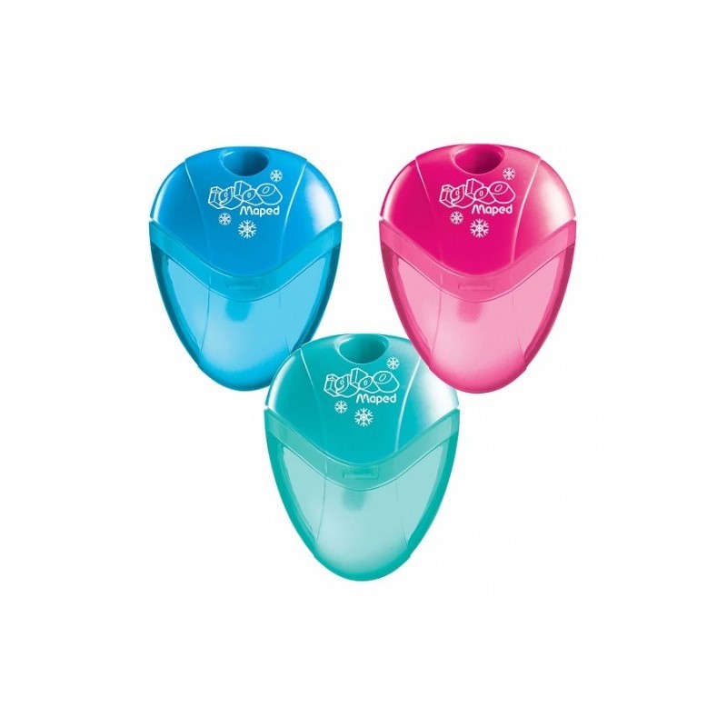 Różowa - Temperówka Pojedyncza z Pojemniczkiem - Maped Igloo