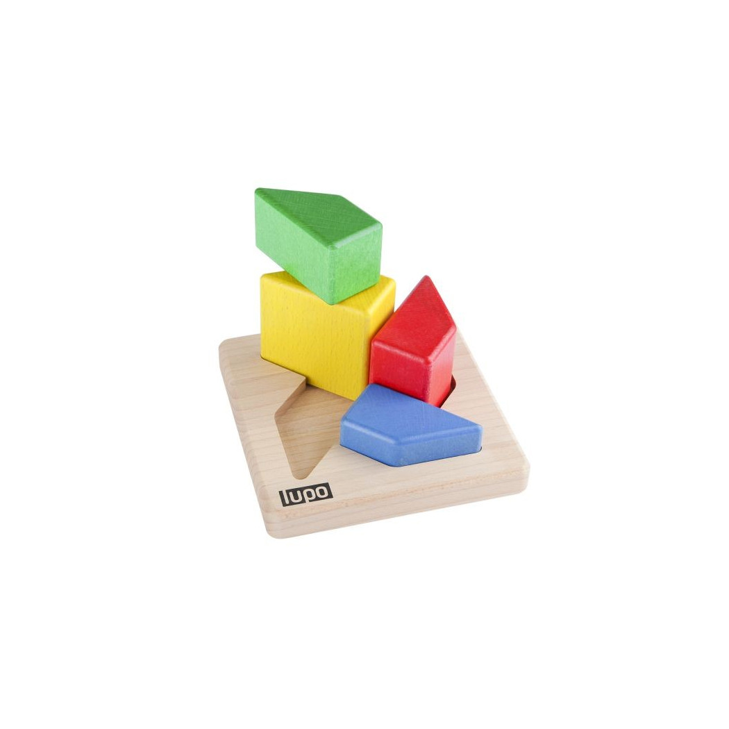 WYPRZEDAŻ DREWNIANA PIRAMIDKA/SORTER WIATRACZEK LUPO MONTESSORI