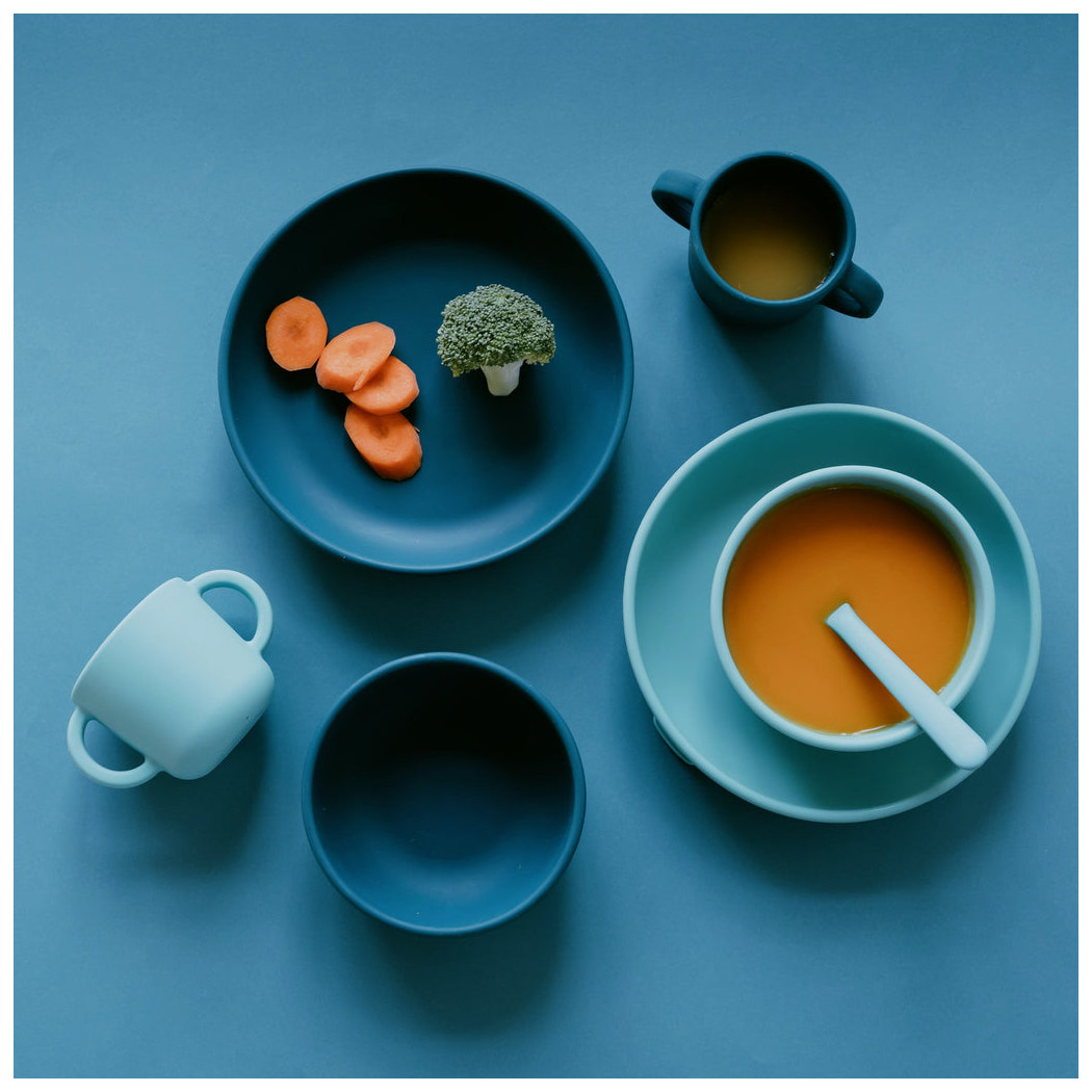 Blue Abyss/ Lagoon - Silikonowe Talerzyki - Talerzyk 2szt - EKOBO