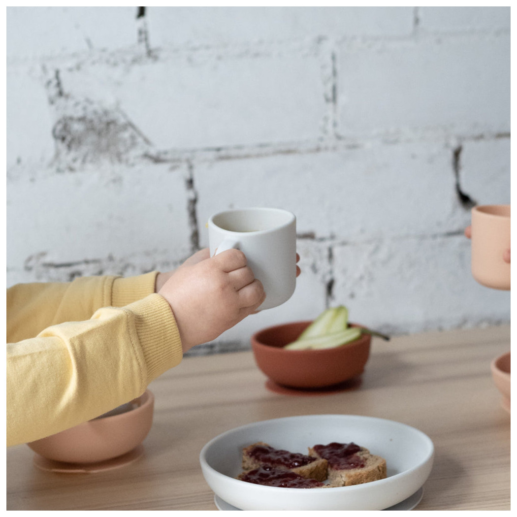 Blush/Terracotta - Silikonowe Kubeczki - Kubek 2szt - EKOBO