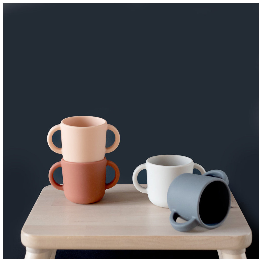 Blush/Terracotta - Silikonowe Kubeczki - Kubek 2szt - EKOBO