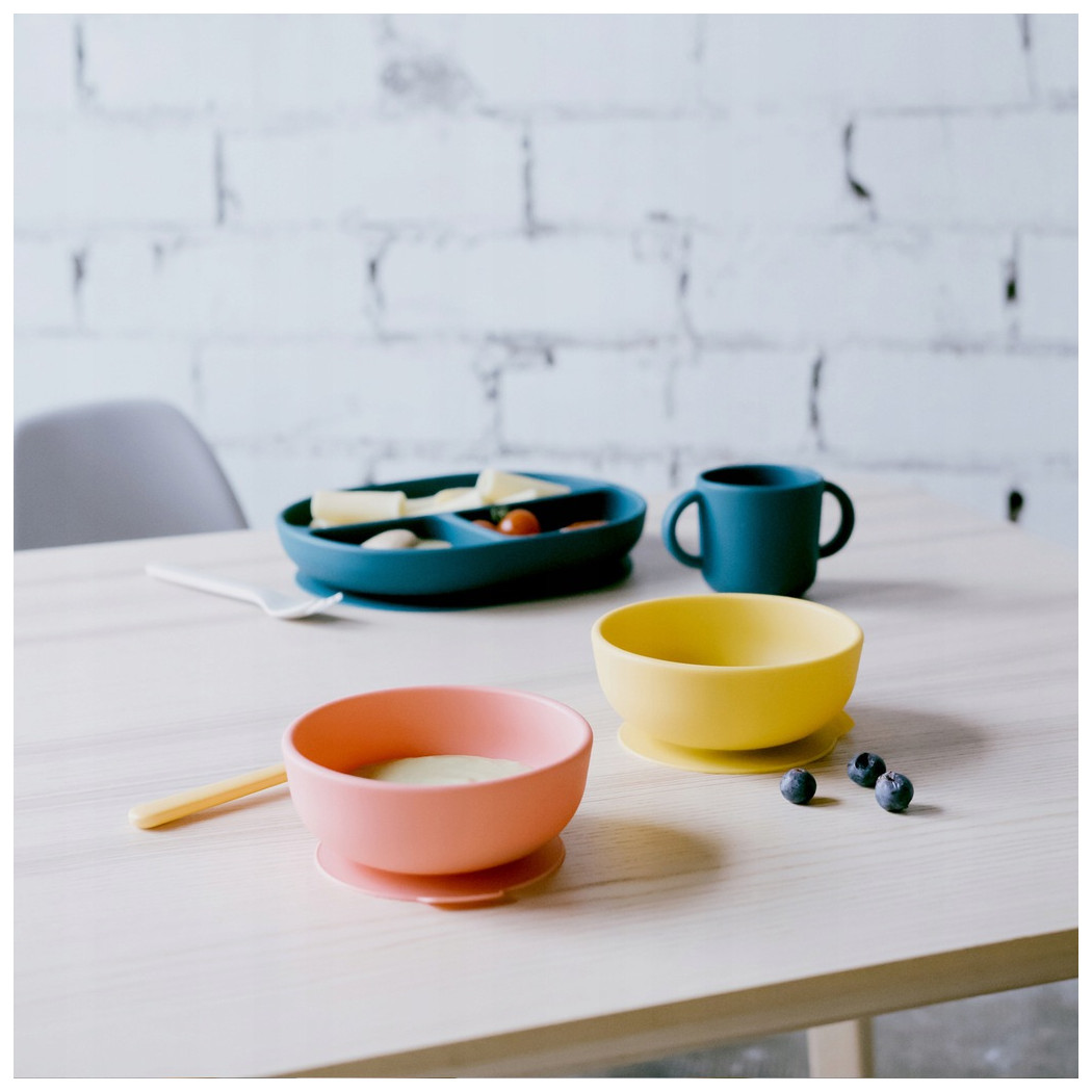 WYPRZEDAŻ Coral/Mimosa - Silikonowe Miseczki - Miska 2szt - EKOBO