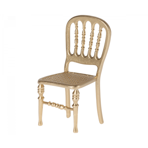 Złote Krzesełko - Chair Mouse - Akcesoria Dla Lalek - Maileg