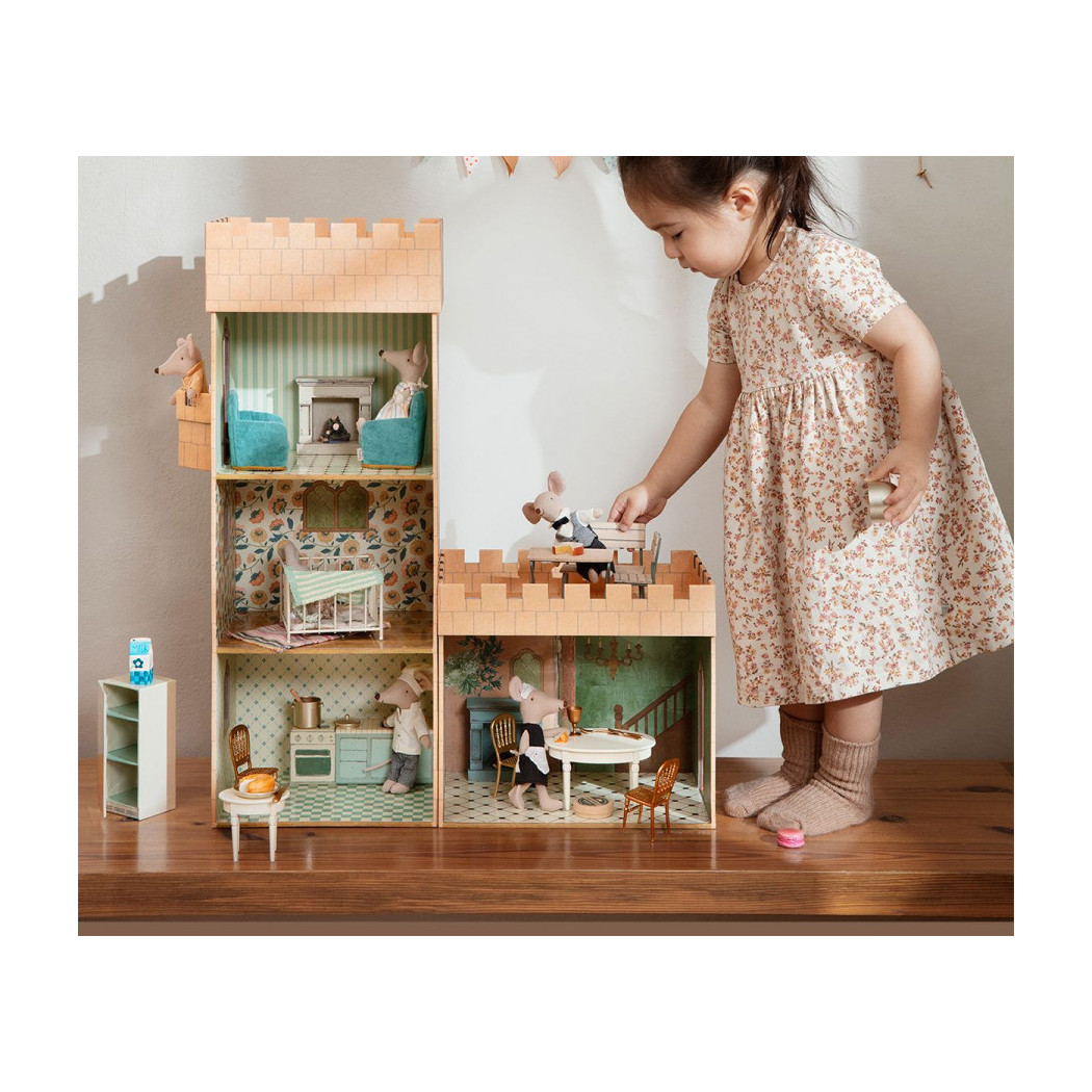 Rose - Metalowe Łóżko - Vintage Bed Mouse - Akcesoria Dla Lalek - Maileg