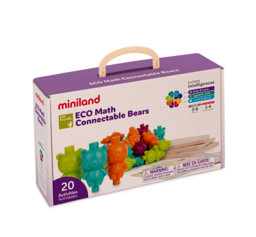 Matematyczne Misie - Math Connectable Bears - Eco Friendly - Miniland