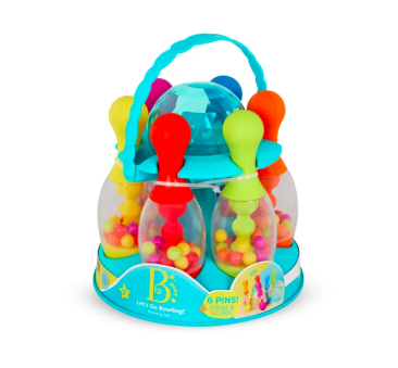 OUTLET Nowa Wersja - Zestaw Do Gry w Kręgle - Let' s Glow Bowling - BTOYS