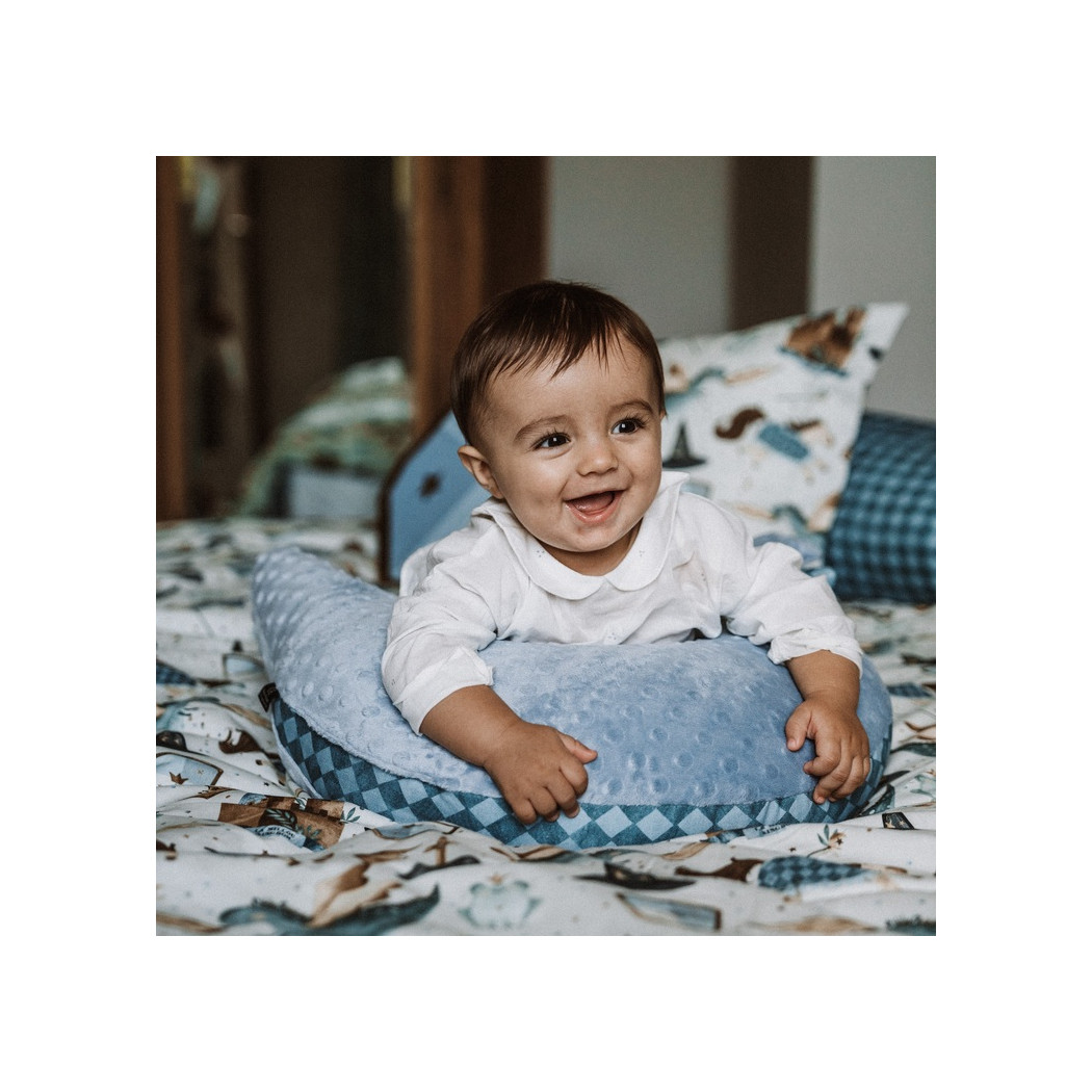 Kura Babci Dany - Wind Blue & Prince Chessboard - La Millou