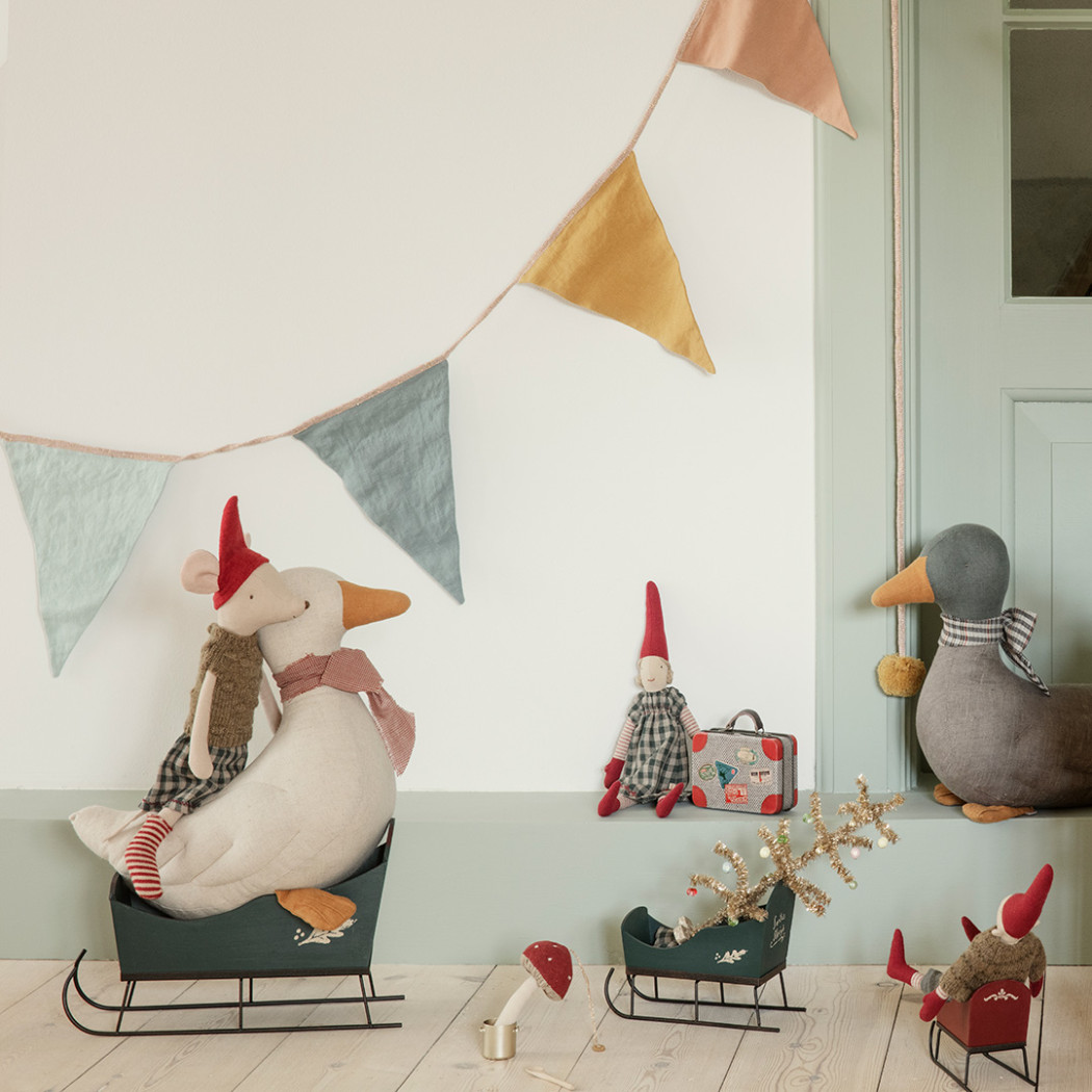 Zestaw Ozdób Metalowych Maileg - Gwiazdka i Aniołki - Zawieszka Choinkowa - Metal Ornaments Holy Night Christmas