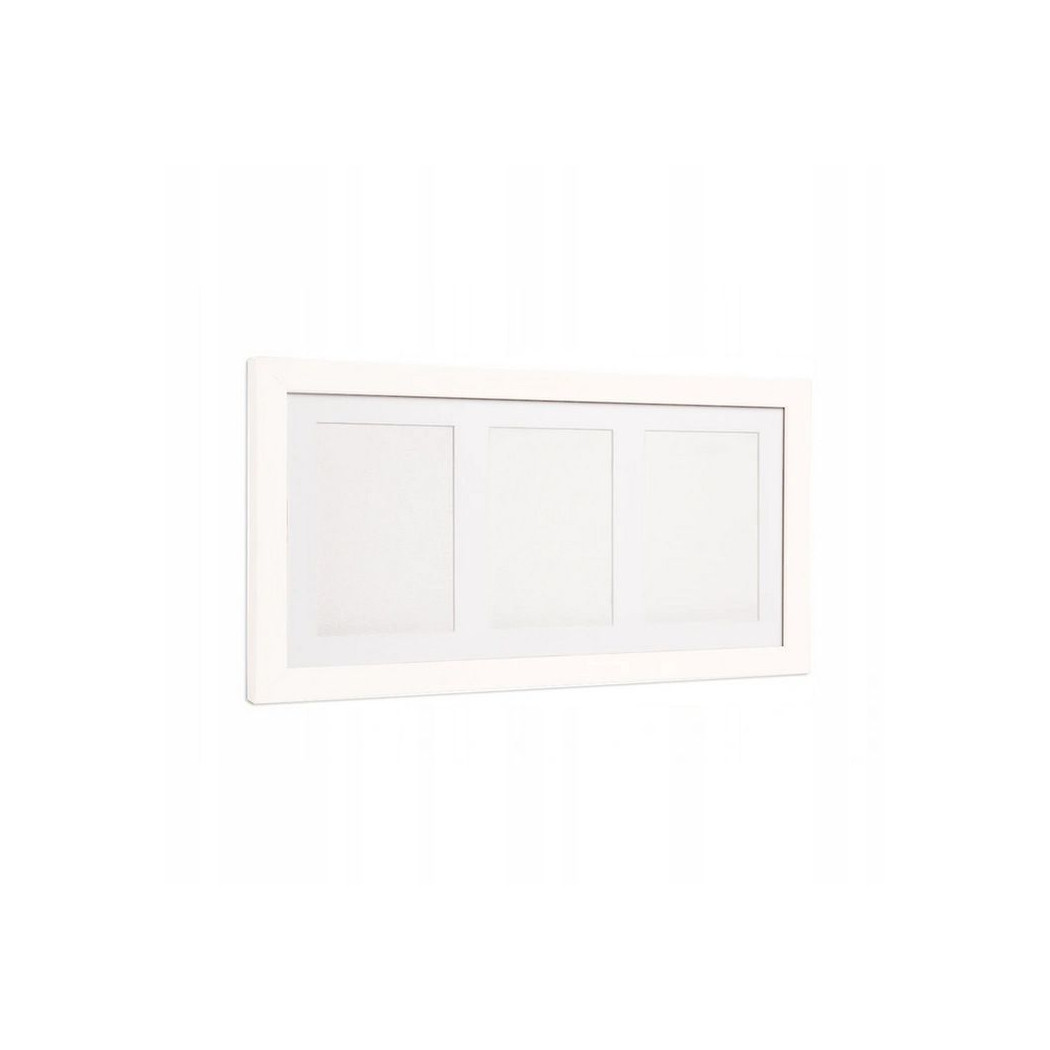 ODCISK BOBASA - POTRÓJNA RAMKA Z GLINKĄ - BIAŁA