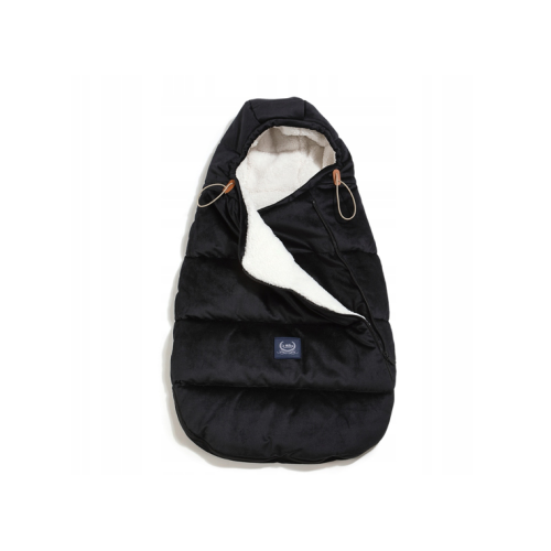 Śpiwór - Aspen Winterproof - Stroller Bag Baby - Black - La Millou - Velvet Collection