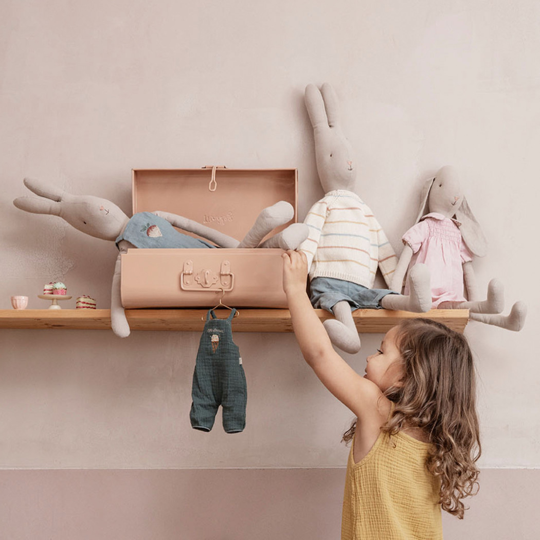 Logo Czerwone - Red Wooden Logo - Akcesoria Dla Lalek - Maileg