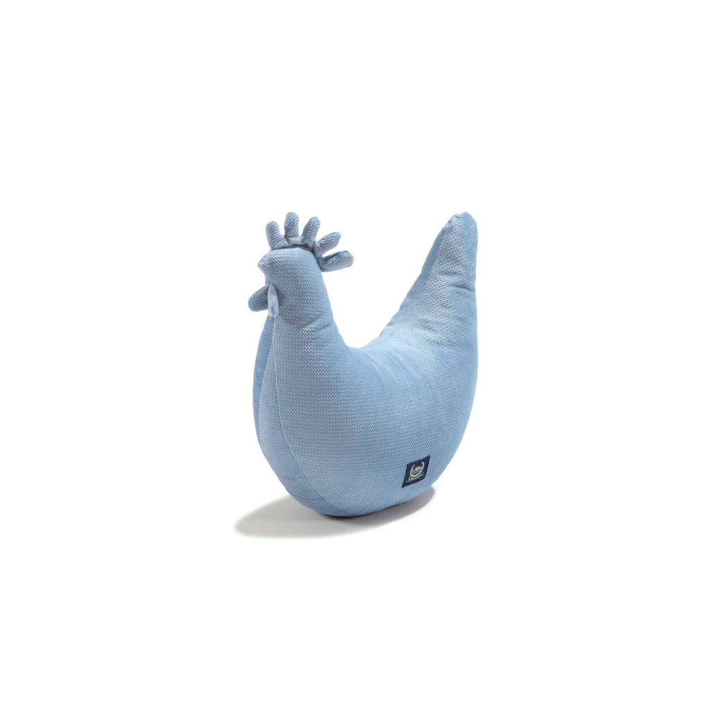 Kura Babci Dany - Wind Blue - Ozdobna Poduszka do Karmienia - La Millou - Velvet Collection