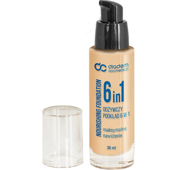 PROMOCJA Beż Nr 3 Podkład Nawilżający 6w1 Odżywczy 30 ml - Szafir Diadem Cosmetics