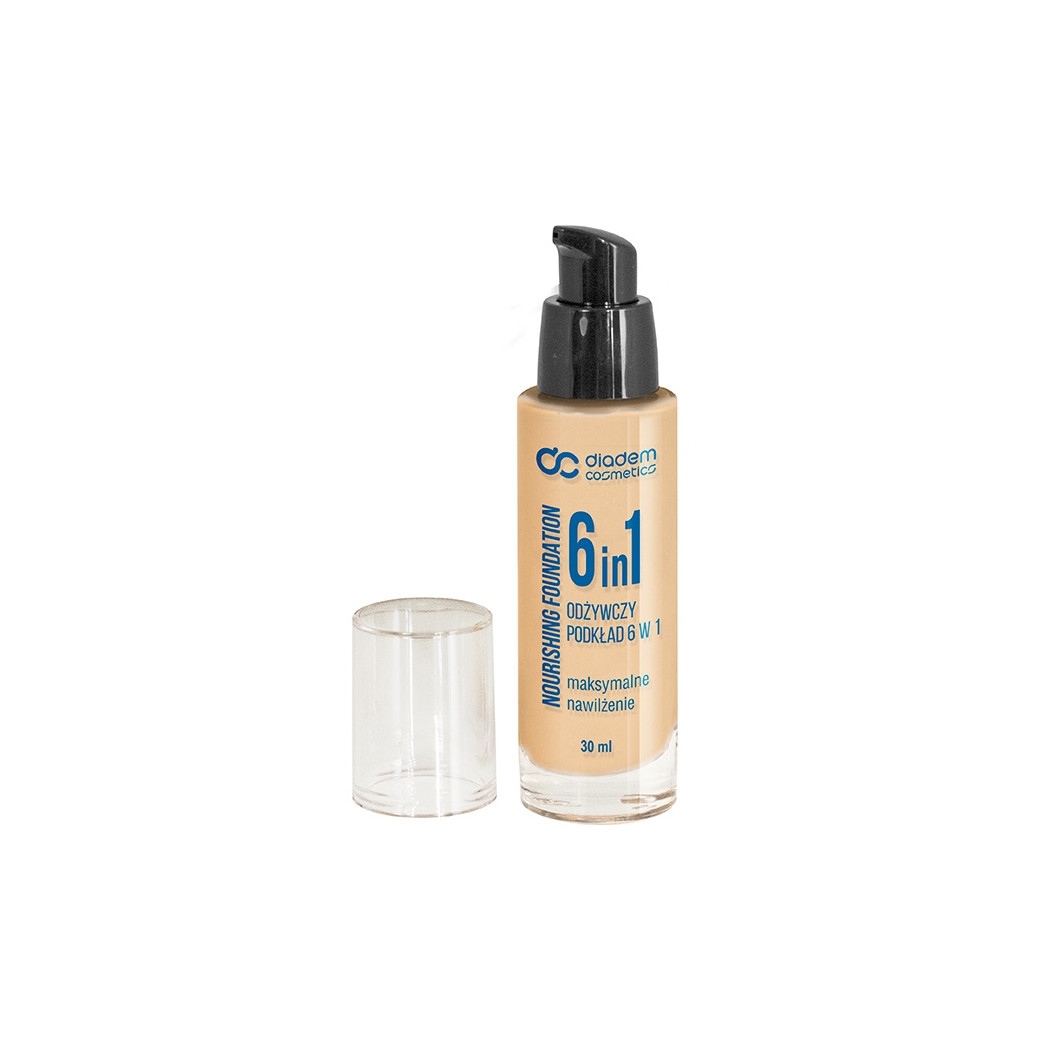 PROMOCJA Beż Nr 3 Podkład Nawilżający 6w1 Odżywczy 30 ml - Szafir Diadem Cosmetics