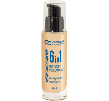 PROMOCJA Beż Nr 3 Podkład Nawilżający 6w1 Odżywczy 30 ml - Szafir Diadem Cosmetics