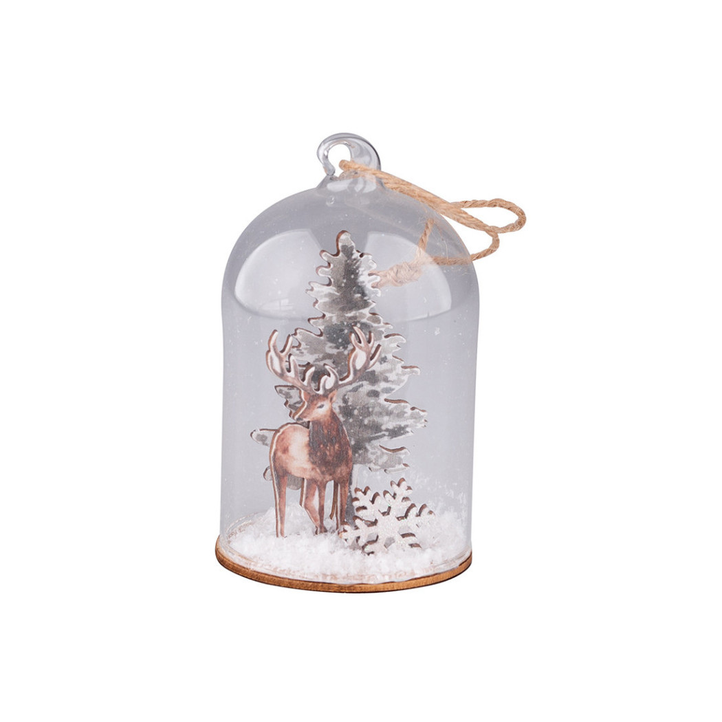 Świąteczna Dekoracja w Szklanym Kloszu - Altom Design