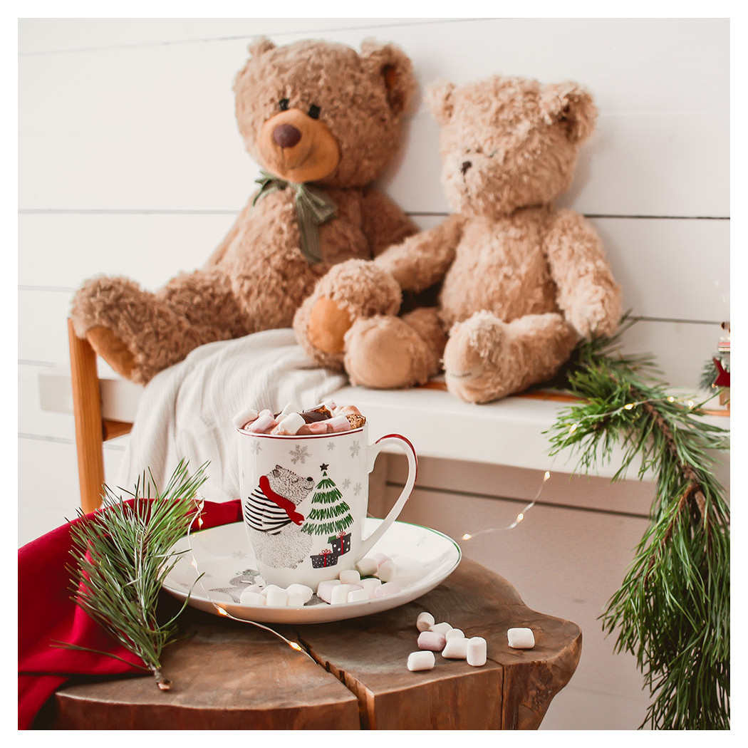 Niedźwiadek - Kubek Baryłka 300 ml - Winter Friends - Altom Design