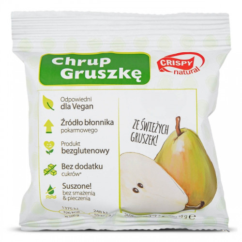 Gruszka Suszona Chipsy 18g - Plasterki - Crispy Natural