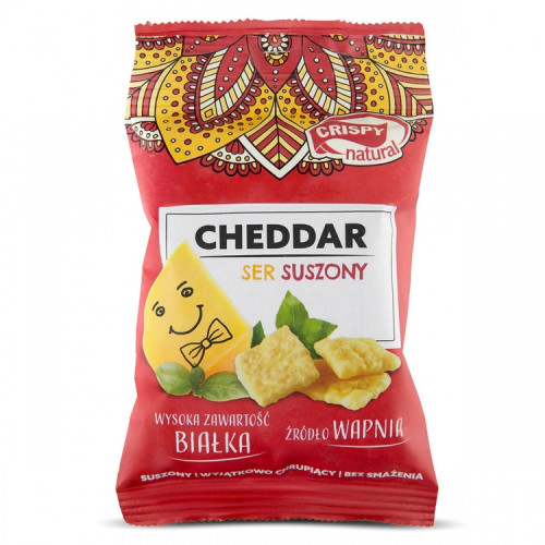 Ser Cheddar Suszony Chipsy 15g - Plasterki - Crispy Natural