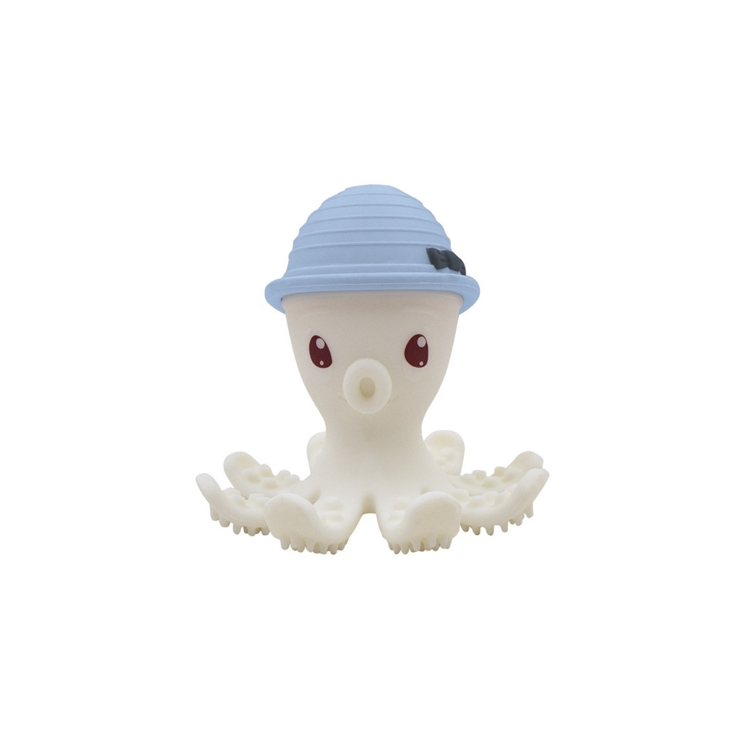 Niebieska Ośmiornica - Gryzak Zabawka - Powder Blue - Mombella