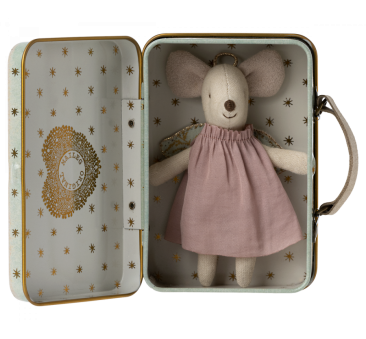 Myszka Aniołek w Walizce - Angel mouse in suitcase - Maileg