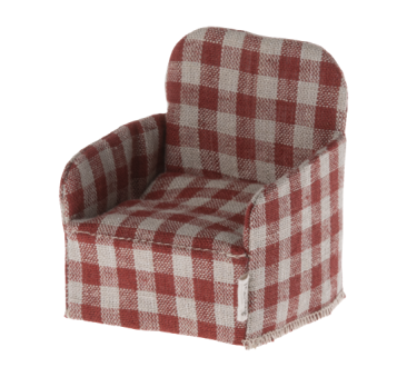 Czerwony Fotel - Chair Mouse Red - Akcesoria Dla Lalek - Maileg