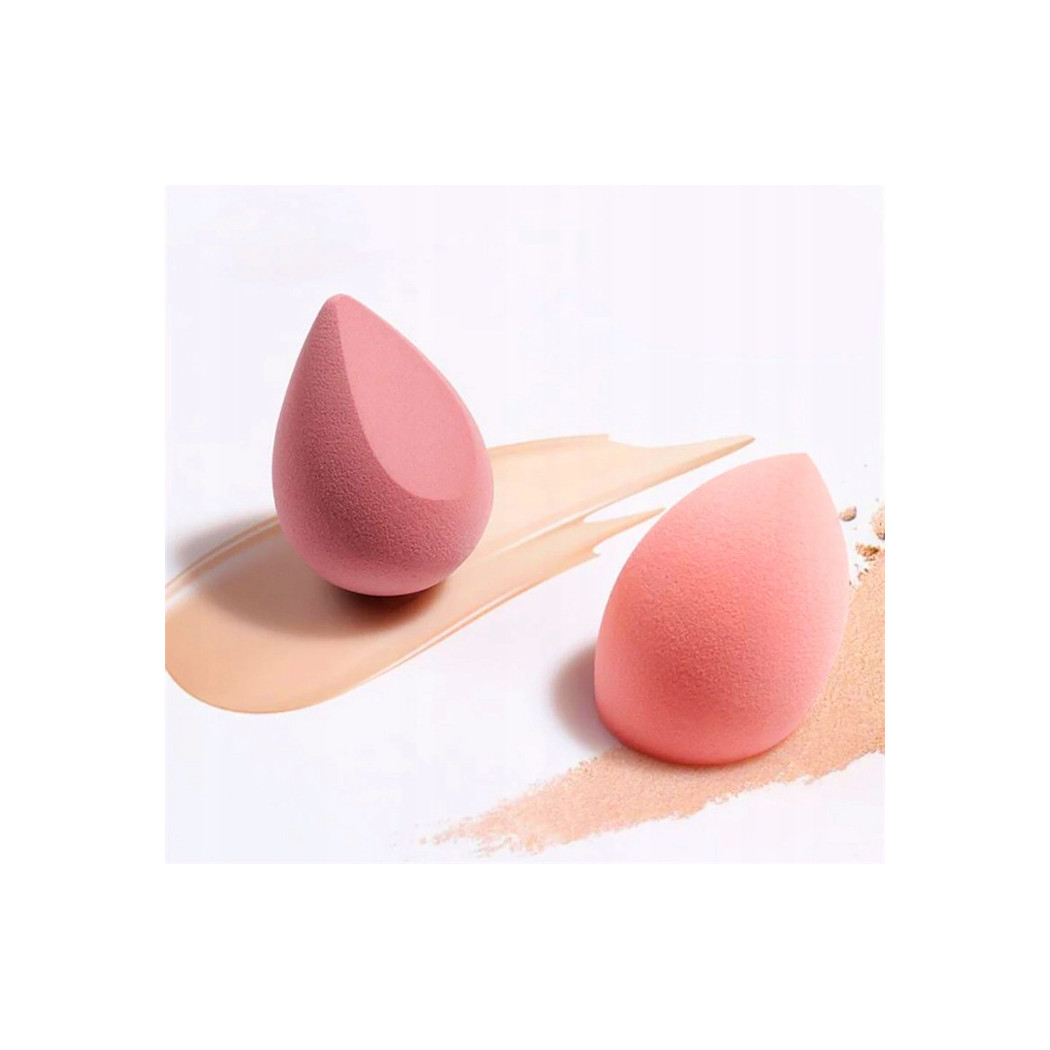 Zestaw 4 Gąbeczek do Makijażu - Beauty Blender - Stojak Gąbka Make Up
