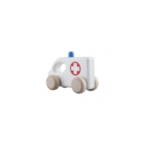 Ambulans drewniany samochodzik karetka Lupo Montessori