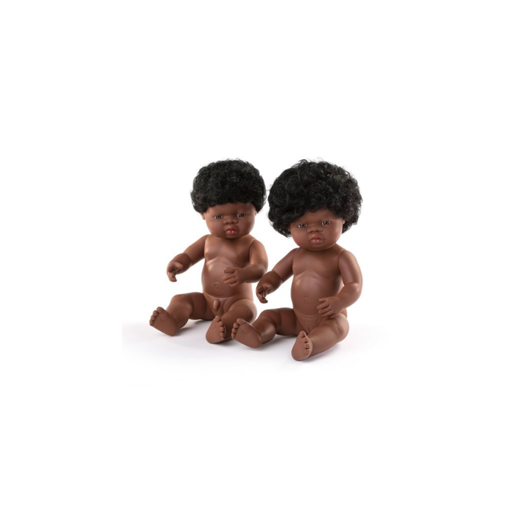 Afrykanka 38 cm - Lalka Dziewczynka Afrykanka - Miniland Doll - Miniland