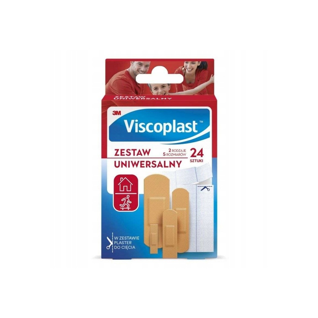 Zestaw Uniwersalnych Plastrów - Viscoplast - 24 szt