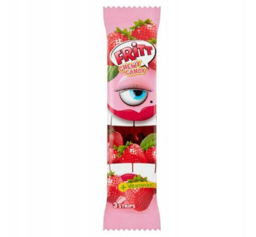 Truskawkowa Guma 35g - Owocowa z Witaminą C - Fritt