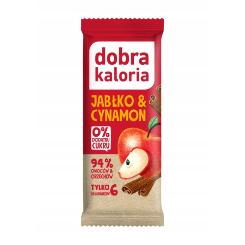 Baton Jabłko & Cynamon 35g - Dobra Kaloria