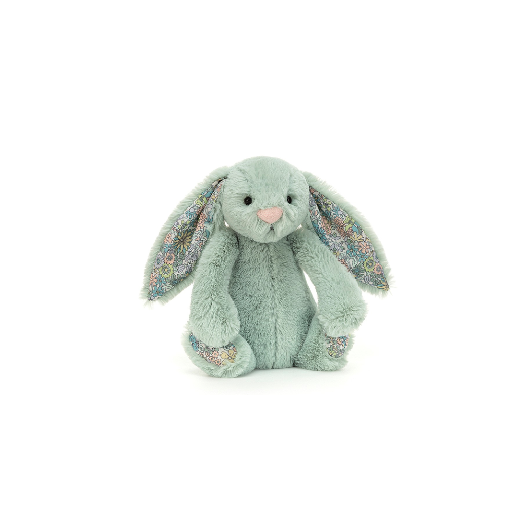 Miętowy Królik Kwiatowe Uszy i Stópki 31 cm  - Maskotka Przytulanka - JellyCat