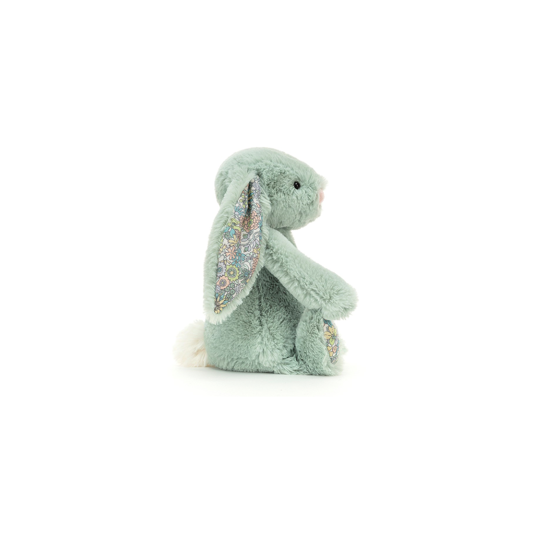 Miętowy Królik Kwiatowe Uszy i Stópki 31 cm  - Maskotka Przytulanka - JellyCat