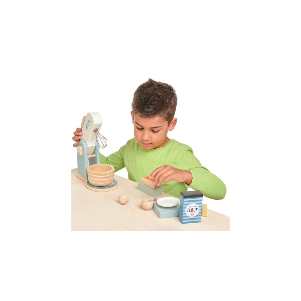 Drewniany Mikser z Zestawem do Pieczenia Mini Chef Tender Leaf Toys