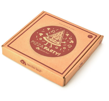 Drewniana Pizza z Dodatkami na Rzepy - Tender Leaf Toys
