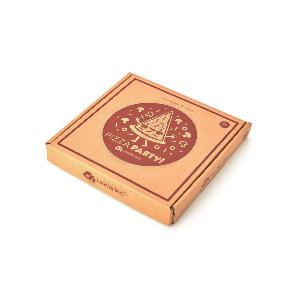 Drewniana Pizza z Dodatkami na Rzepy - Tender Leaf Toys