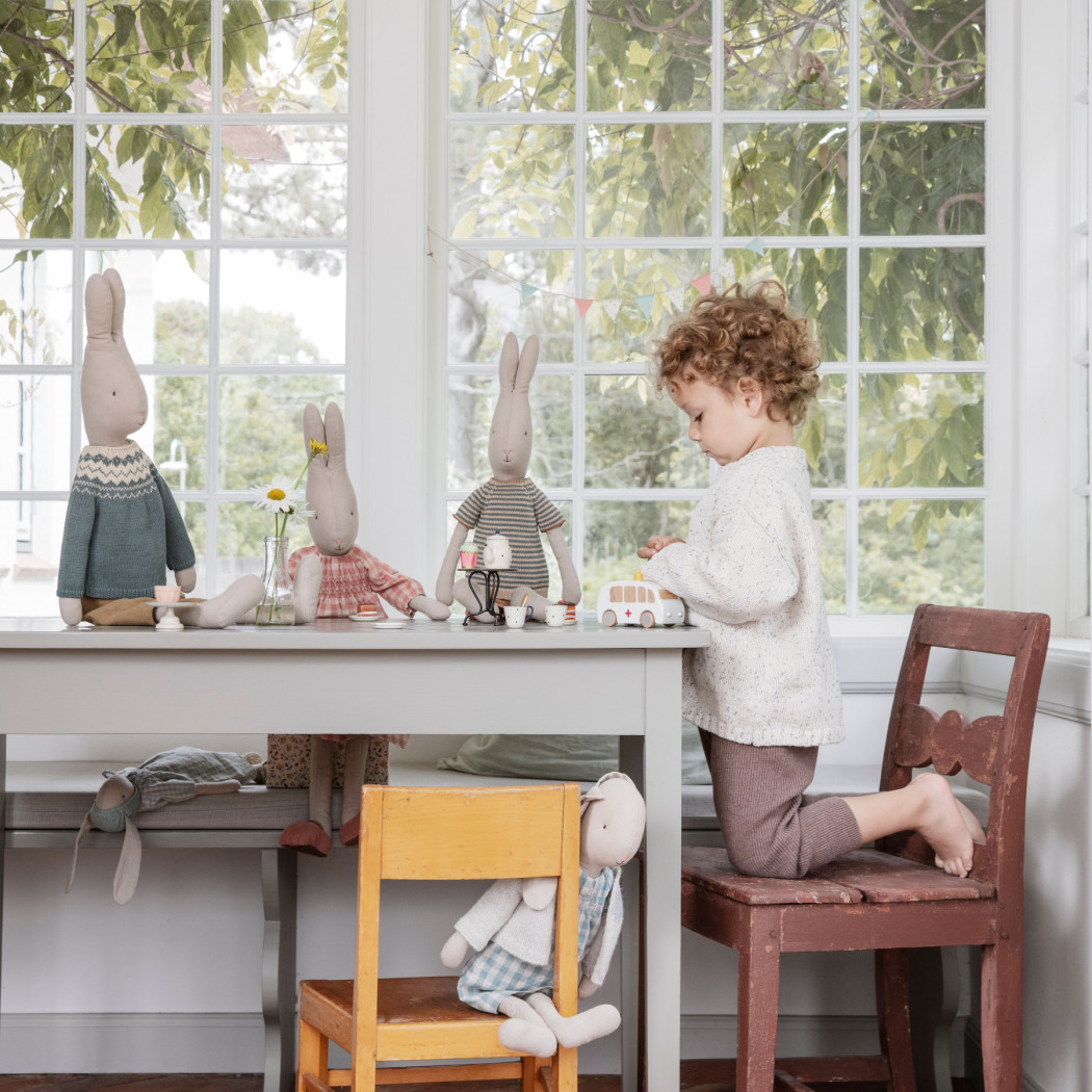 Myszka Rowerzysta - Tricycle Mouse - Big Brother With Bag - Maileg