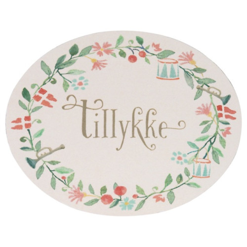 WYPRZEDAŻ Etykiety Prezentowe - Bileciki na Prezenty - Gift Cards - Tillykke - Maileg