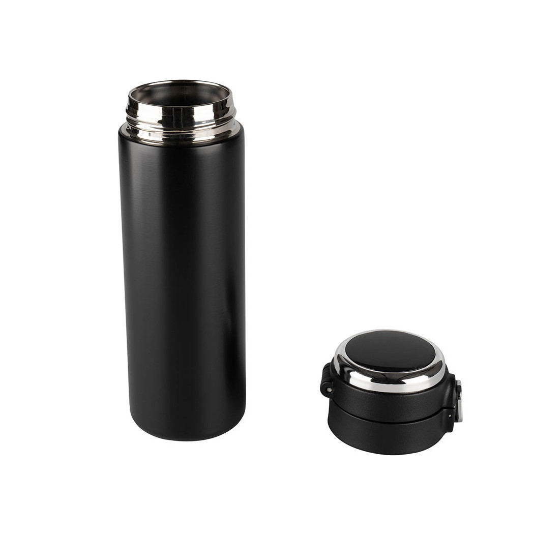 Czarny Kubek Termiczny 420 ml - Wyświetlacz LED - Altom Design