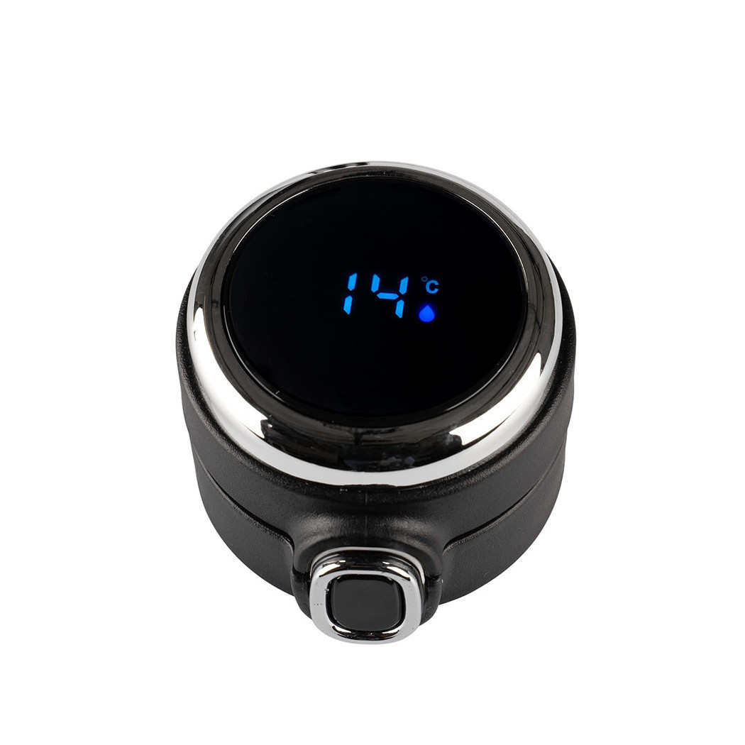 Czarny Kubek Termiczny 420 ml - Wyświetlacz LED - Altom Design