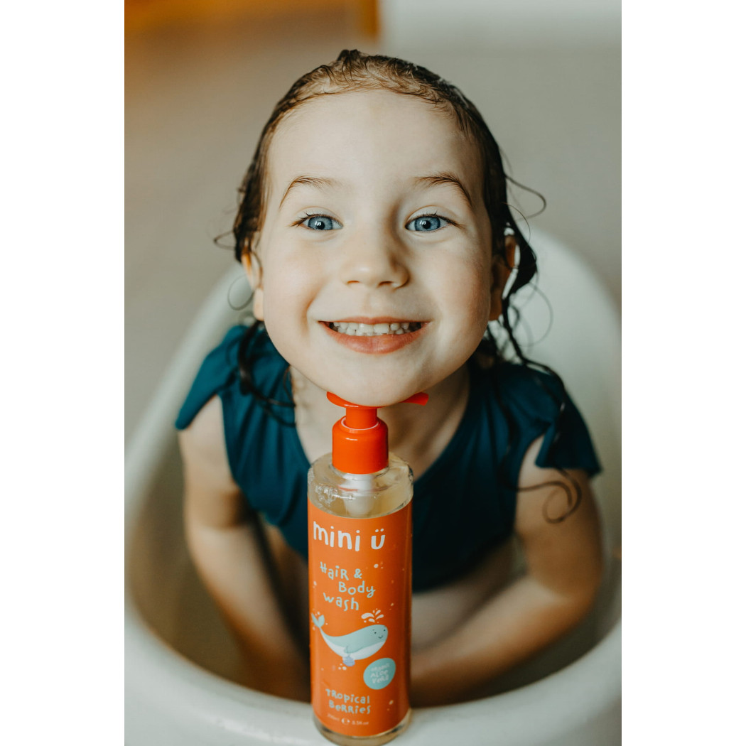 Naturalny Żel do Mycia Ciała i Włosów dla Dzieci i Niemowląt 250 ml - MINI-U