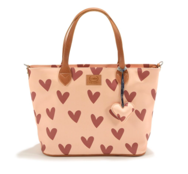 Torba Dla Mamy Medium Zip - Heartbeat Pink - Premium - La Millou Feeria
