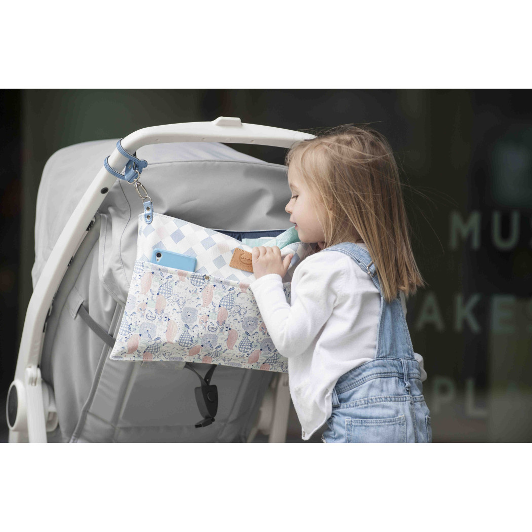 Organizer do wózka - Heartbeat Pink - Premium - La Millou Feeria