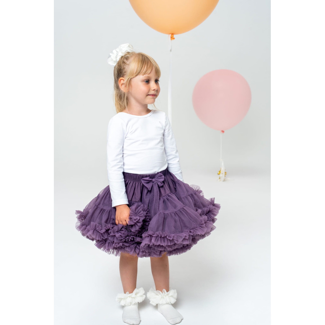 Spódniczka Winogronowa 0-6 miesięcy- Manufaktura Falbanek- Tiulowa Pettiskirt