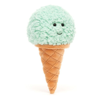 Miętowy Wesoły Rożek 18 cm - Maskotka Lody - JellyCat